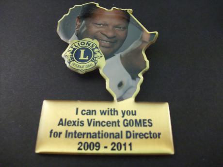 Lions Club International Alexis Vincent Gomez goudkleurig